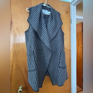 Long Drape Neck Vest